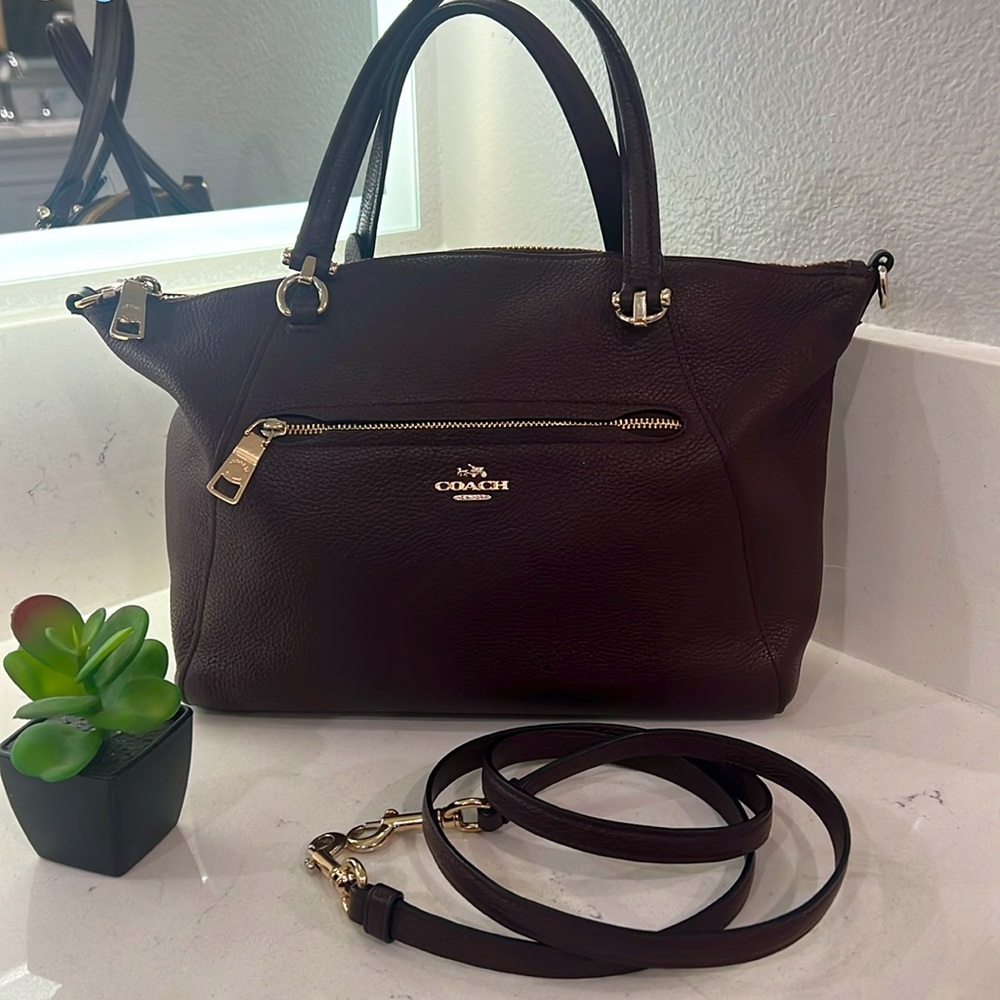 Coach Burgundy Satchel Bag